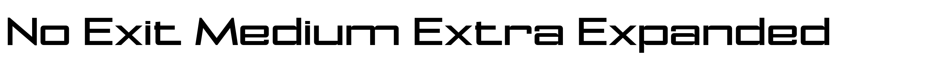 No Exit Medium Extra Expanded
